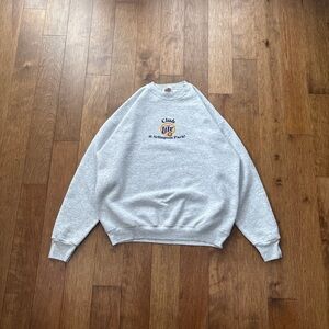 Unisex Vintage 90s Fruit of the Loom Miller Light Club Crewneck